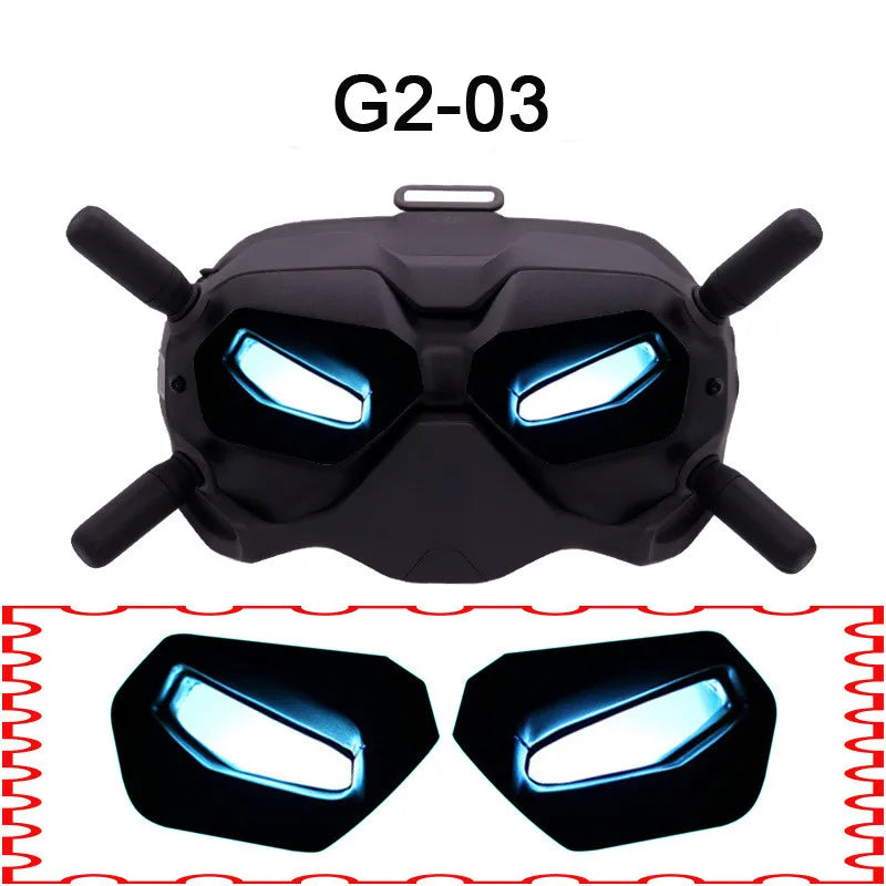 PVC Big Eyes Skin Stickers for DJI Goggles V2 - Flight Glasses Decal Decorative Film for DJI Avata / FPV Camera Drone Accessories - Image 4
