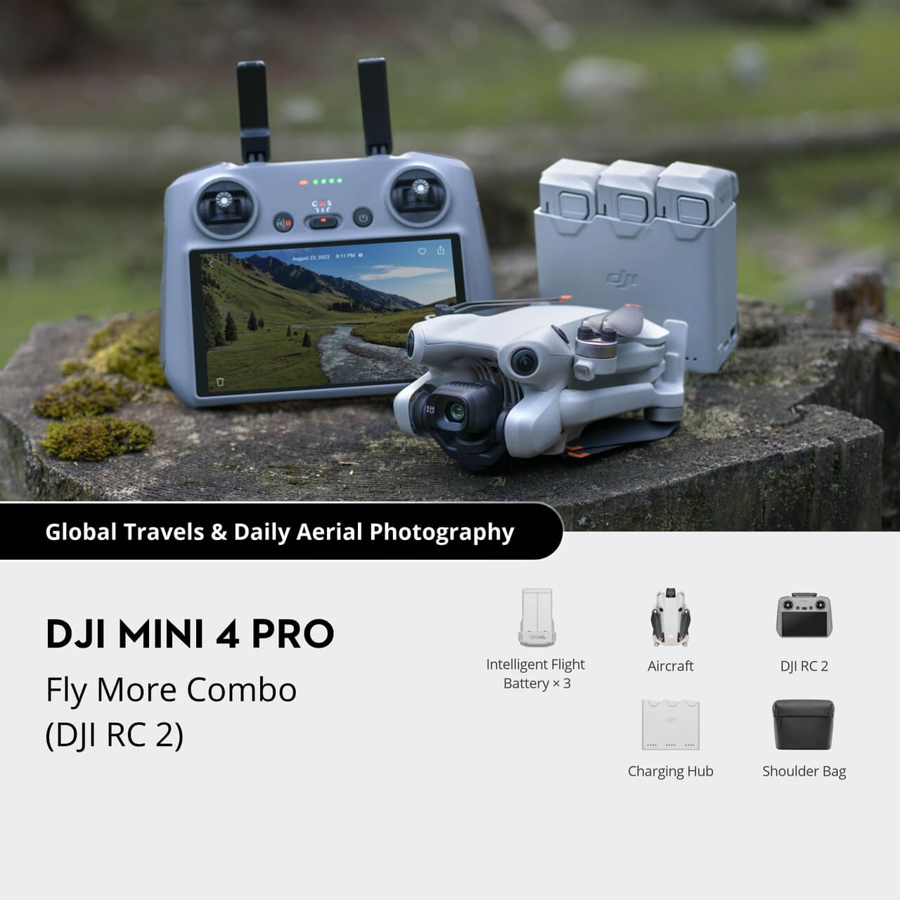 DJI Mini 4 Pro Drone - Under 249g 4K/60FPS HDR True Vertical Shooting 20Km FHD Video Transmission 360° ActiveTrack Omnidirectional Obstacle Sensing 10 DJI Mini 4 Pro Drone - Under 249g 4K/60FPS HDR True Vertical Shooting 20Km FHD Video Transmission 360° ActiveTrack Omnidirectional Obstacle Sensing - Image 10