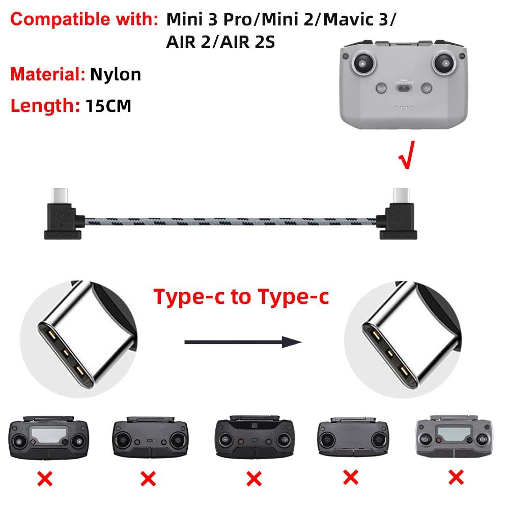 Data Cable OTG Remote Controller to Phone Tablet Connector USB TypeC IOS Extend for DJI Mavic MINI/2/3 Pro/SE/Pro/Air/Mavic 2/3 8 Data Cable OTG Remote Controller to Phone Tablet Connector USB TypeC IOS Extend for DJI Mavic MINI/2/3 Pro/SE/Pro/Air/Mavic 2/3 - Image 8