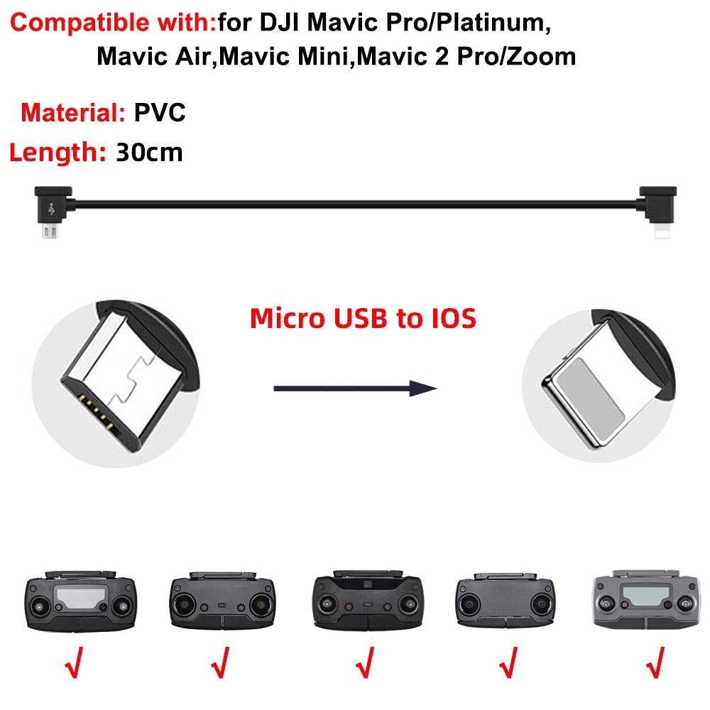 Data Cable OTG Remote Controller to Phone Tablet Connector USB TypeC IOS Extend for DJI Mavic MINI/2/3 Pro/SE/Pro/Air/Mavic 2/3 16 Data Cable OTG Remote Controller to Phone Tablet Connector USB TypeC IOS Extend for DJI Mavic MINI/2/3 Pro/SE/Pro/Air/Mavic 2/3 - Image 16