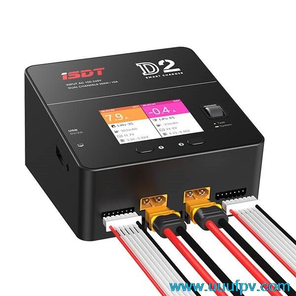 ISDT D2 Drone Charger - 200W 20A AC Dual Channel Output Smart Battery Balance Charger 3 ISDT D2 Drone Charger - 200W 20A AC Dual Channel Output Smart Battery Balance Charger - Image 3