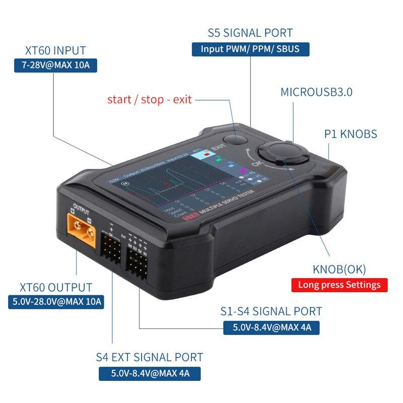 ToolkitRC ST8 - 8CH 100W 2A 7-28V PWM/PPM/SBUS Signal Speed Liner Step Servo Tester W/ 4-Ways Independent Program Signal for Drone Helicopter Airplane 5 ToolkitRC ST8 - 8CH 100W 2A 7-28V PWM/PPM/SBUS Signal Speed Liner Step Servo Tester W/ 4-Ways Independent Program Signal for Drone Helicopter Airplane — изображение 5