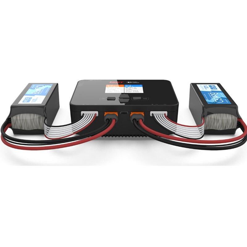 ISDT K1 Charger - AC 100W DC 250W/10Ax2 Dual Channel Balance Charger Discharger for Lipo LiFe LiHv Battery FPV Drone Charger 2 ISDT K1 Charger - AC 100W DC 250W/10Ax2 Dual Channel Balance Charger Discharger for Lipo LiFe LiHv Battery FPV Drone Charger - Image 2