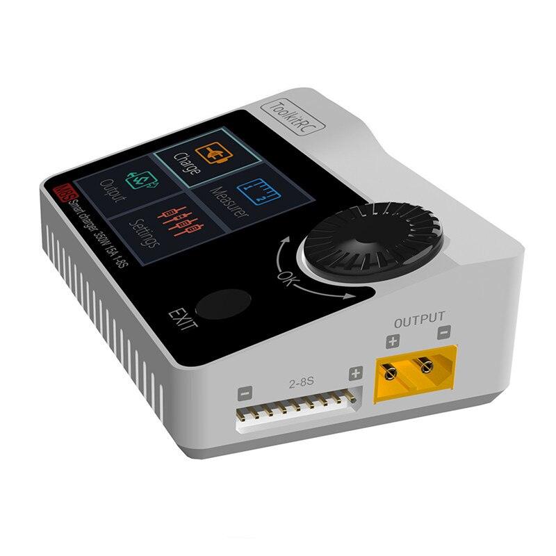 ToolkitRC M8S Charger - 400W 18A 2.4 TFT inch Color LCD Screen Balance Charger Discharger for 2S - 8S Lipo For Rc racing drone battery charger 5 ToolkitRC M8S Charger - 400W 18A 2.4 TFT inch Color LCD Screen Balance Charger Discharger for 2S - 8S Lipo For Rc racing drone battery charger — изображение 5