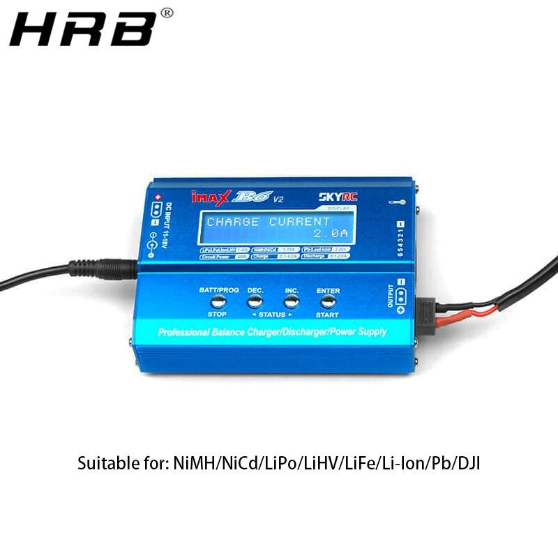Skyrc iMax B6 V2 Charger - Lipo LiHV NiMh LiFe Battery Balance LCD Screen RC Parts 60W 6A Discharger with XT60 Plug Charging Wire - Image 6