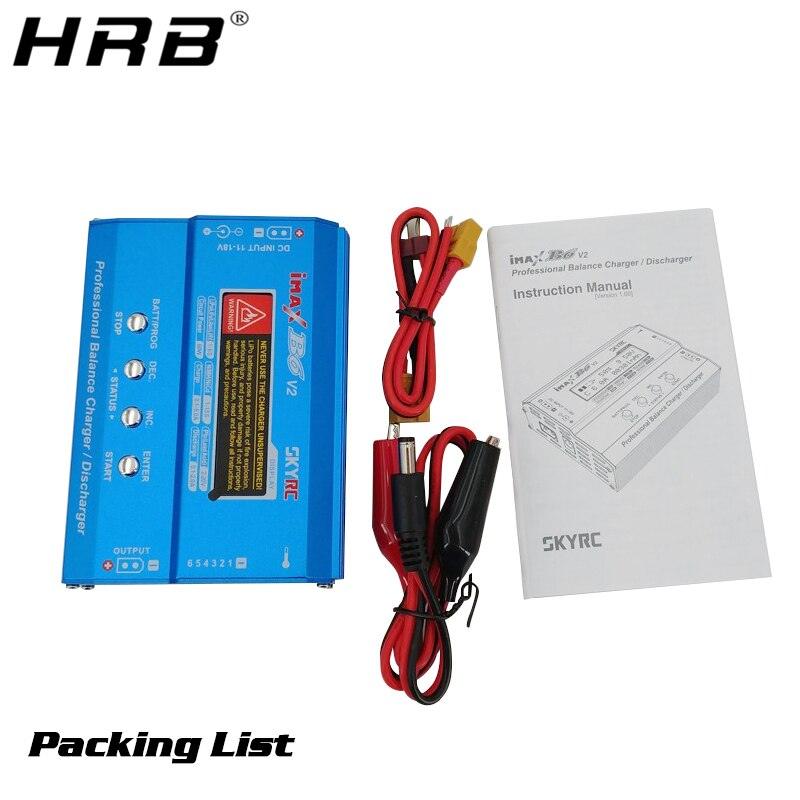 Skyrc iMax B6 V2 Charger - Lipo LiHV NiMh LiFe Battery Balance LCD Screen RC Parts 60W 6A Discharger with XT60 Plug Charging Wire - Image 4