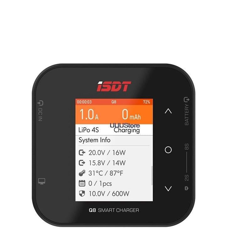 ISDT Q8 Charger - BattGo 500W 20A High Power Battery Balance Drone Charger Discharger for 1-8S Lipo Battery for RC FPV Drone 1 ISDT Q8 Charger - BattGo 500W 20A High Power Battery Balance Drone Charger Discharger for 1-8S Lipo Battery for RC FPV Drone