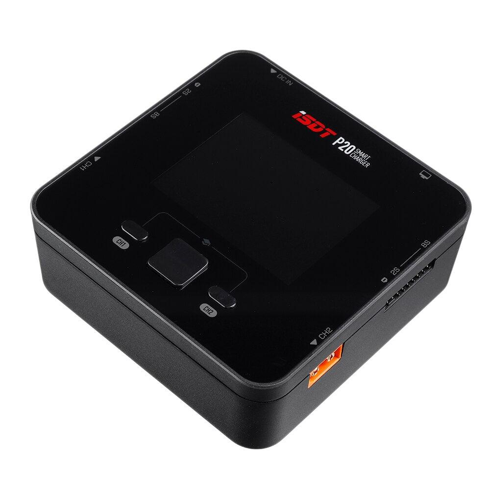 ISDT P20 Charger - 500W X2 20A x2 Dual Channel Battery Balance Charger for Lilon LiPo LiHV NiMH LipoPb Battery Replacement DIY Accessories 5 ISDT P20 Charger - 500W X2 20A x2 Dual Channel Battery Balance Charger for Lilon LiPo LiHV NiMH LipoPb Battery Replacement DIY Accessories - Image 5