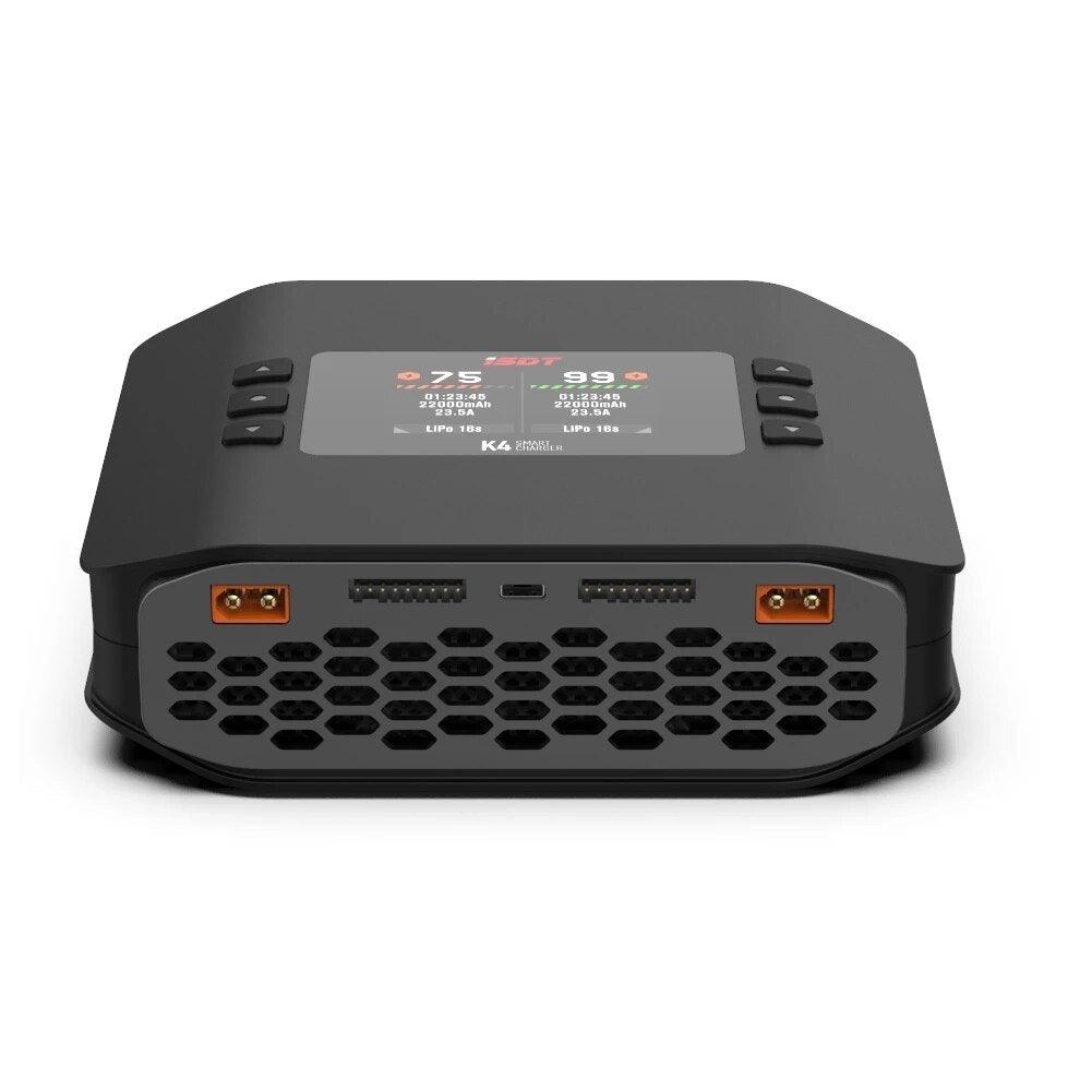 ISDT K4 Charger - 1S - 8S Lithium Battery Smart Charger 20A 600W AC/DC Independent Dual Mode Dual Channel For Lipo Battery charge Drone Charger 6 ISDT K4 Charger - 1S - 8S Lithium Battery Smart Charger 20A 600W AC/DC Independent Dual Mode Dual Channel For Lipo Battery charge Drone Charger - Image 6