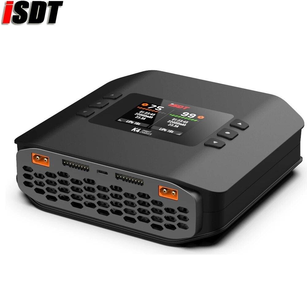 ISDT K4 Charger - 1S - 8S Lithium Battery Smart Charger 20A 600W AC/DC Independent Dual Mode Dual Channel For Lipo Battery charge Drone Charger 2 ISDT K4 Charger - 1S - 8S Lithium Battery Smart Charger 20A 600W AC/DC Independent Dual Mode Dual Channel For Lipo Battery charge Drone Charger - Image 2