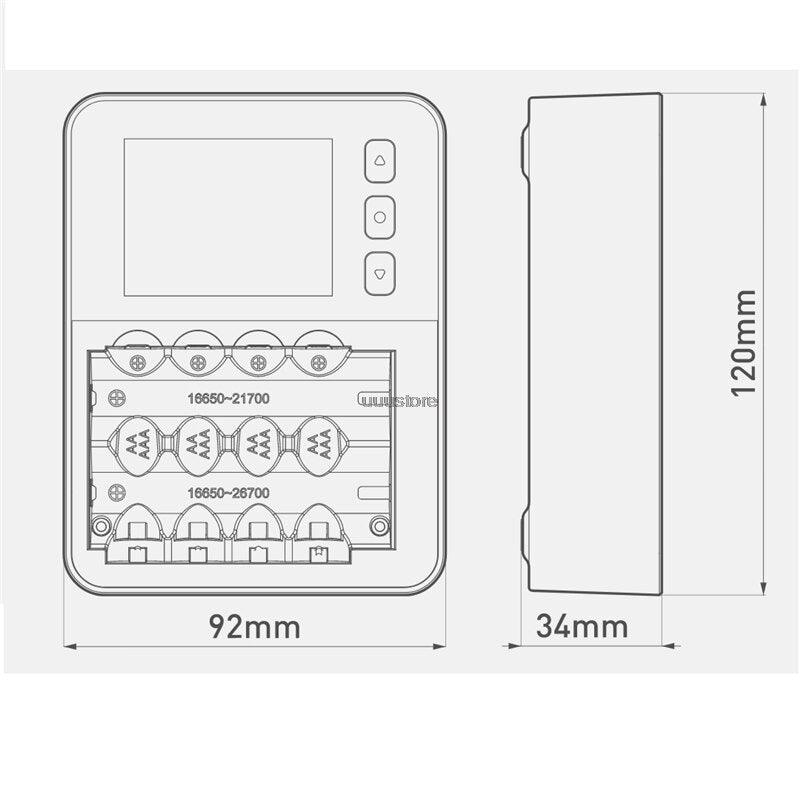 ISDT C4 EVO Smart Battery Charger - with Type-C QC3.0 Output for AA AAA Li-ion Battery with IPS Display Screen and Fire Prevention 6 ISDT C4 EVO Smart Battery Charger - with Type-C QC3.0 Output for AA AAA Li-ion Battery with IPS Display Screen and Fire Prevention - صورة ISDT C4 EVO Smart Battery Charger - with Type-C QC3.0 Output for AA AAA Li-ion Battery with IPS Display Screen and Fire Prevention - صورة 6