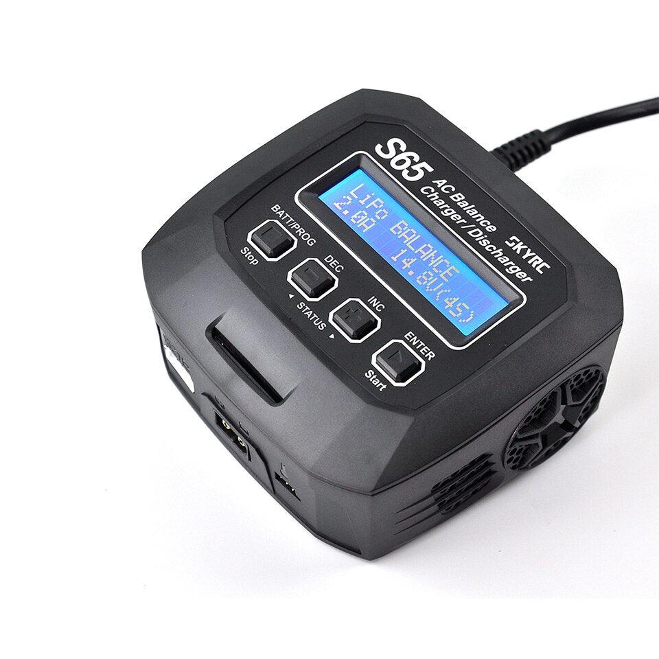 SKYRC S65 AC Balance Charger - 10W Discharger XT60 Connector 65W 6A Smart Charger for LiPo/LiFe/Lilon/NiMH/NiCd/PB/LiHV VS B6 S60 — изображение 3