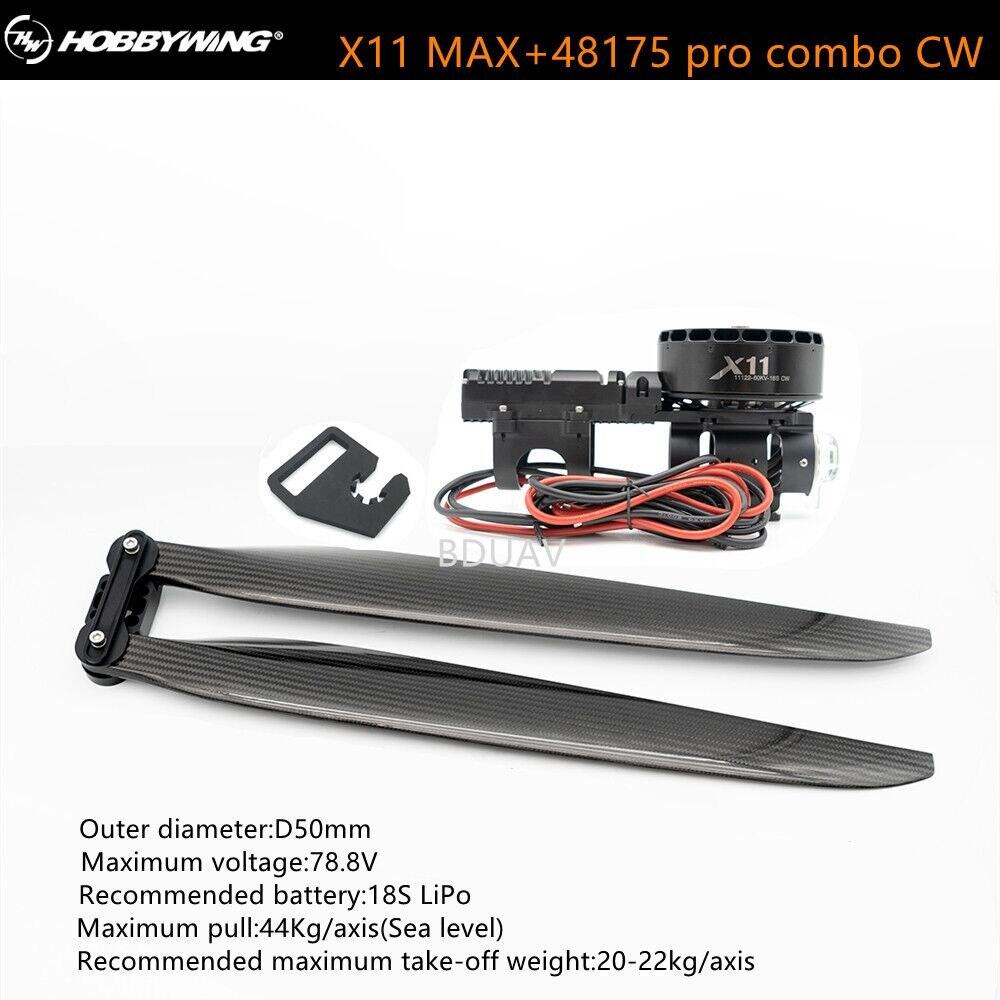Hobbywing X11 MAX Motor - 11122 18S 60KV 48175 propeller powerful & Superior Thrust Power System for Multirotor Agriculture Spray Drone 4 Hobbywing X11 MAX Motor - 11122 18S 60KV 48175 propeller powerful & Superior Thrust Power System for Multirotor Agriculture Spray Drone - Image 4