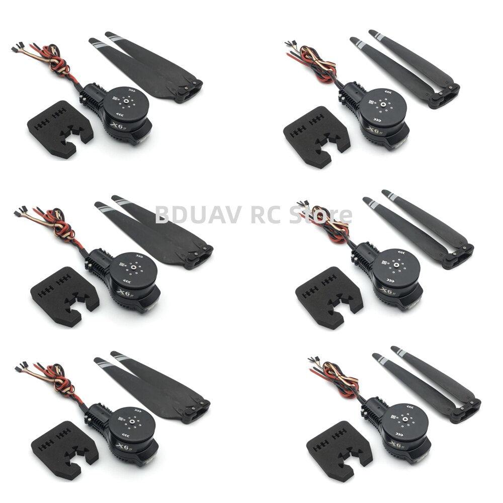 4PCS Original Hobbywing X6 Power System Motor for 10KG 10L EFT E610P Agriculture Drone motor ESC propeller and 30mm tube adapter 2 4PCS Original Hobbywing X6 Power System Motor for 10KG 10L EFT E610P Agriculture Drone motor ESC propeller and 30mm tube adapter - Image 2