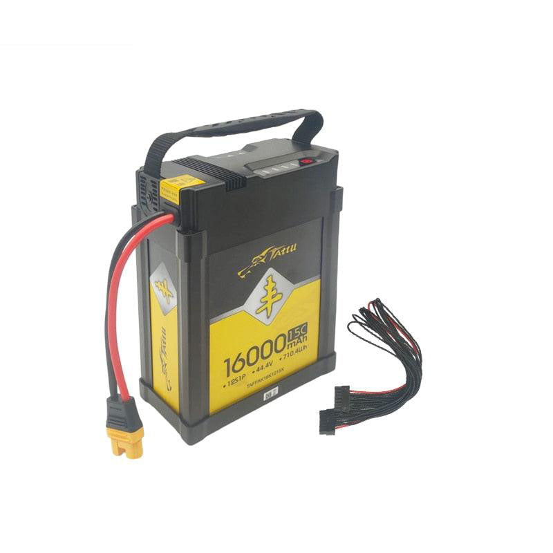 TATTU 44.4V 16000mAh 15C 12S 710.4 Wh Lithium-Polymère Rechargeable Batterie lipo batterie pour EFT BRICOLAGE RC Drone AÉRONEF S Agriculture Drone Battery 1 TATTU 44.4V 16000mAh 15C 12S 710.4 Wh Lithium-Polymère Rechargeable Batterie lipo batterie pour EFT BRICOLAGE RC Drone AÉRONEF S Agriculture Drone Battery