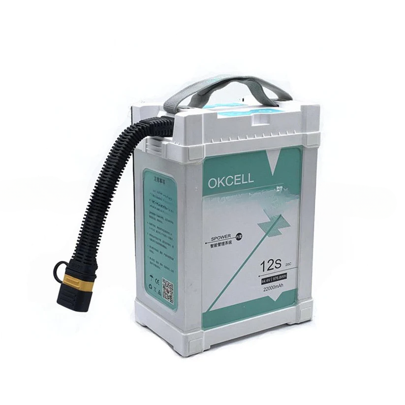 Original OKCELL  12000mAh/16000 /2200044.4V 12S LiPO Battery  Agriculture Drone Battery Burst 20C for  agricultural spray drone frame