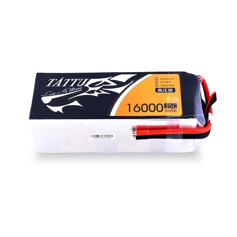 TATTU 16000mAh 22.8V 6S LiPO 15C pour gros Drone Multirotor FPV Hexacopter Octocopter  Agriculture Drone Battery