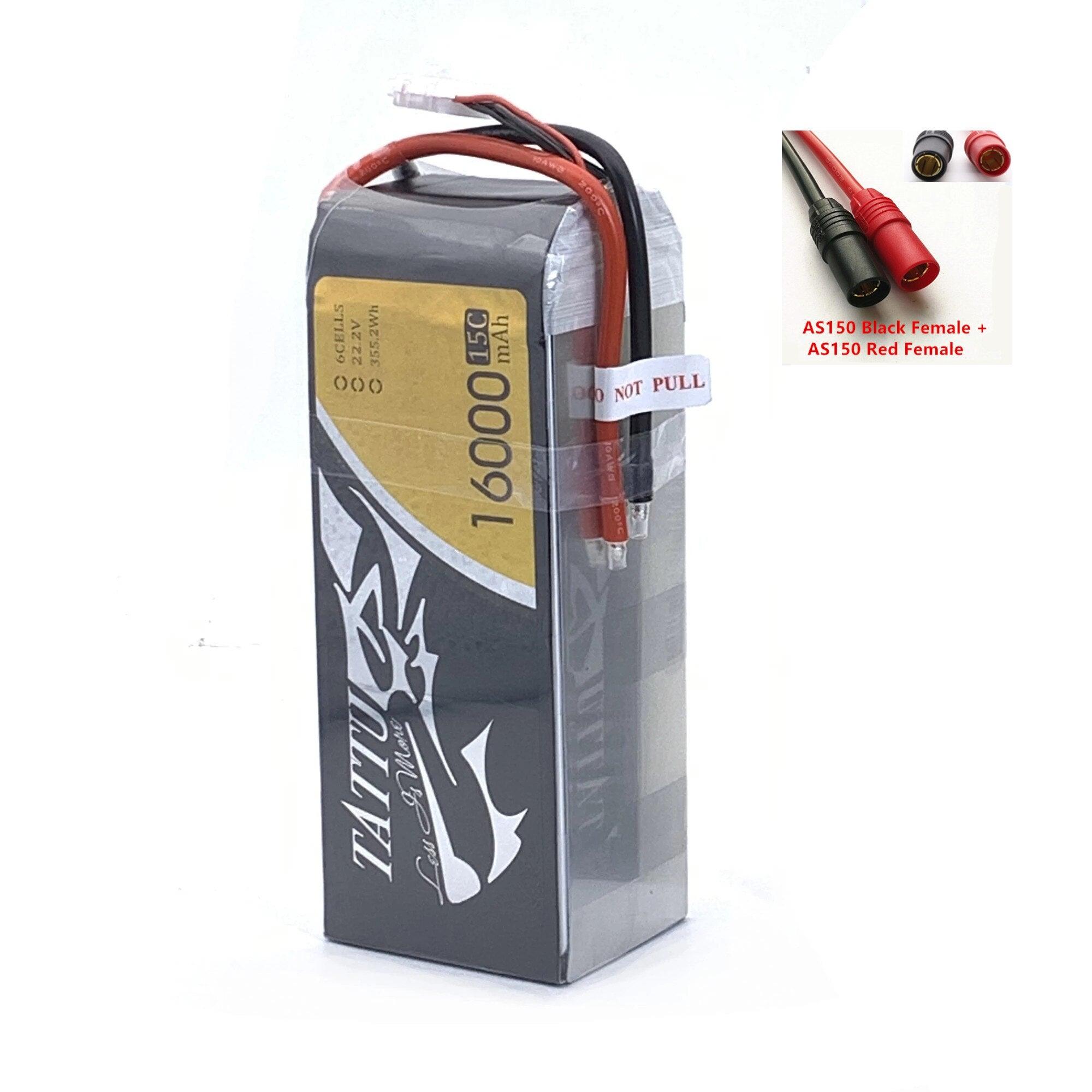 Original TATTU 16000mAh 22.2V 6S LiPO Battery 15C for Big Load Multirotor FPV Drone Hexacopter Octocopter  Agriculture Drone Battery - Image 6