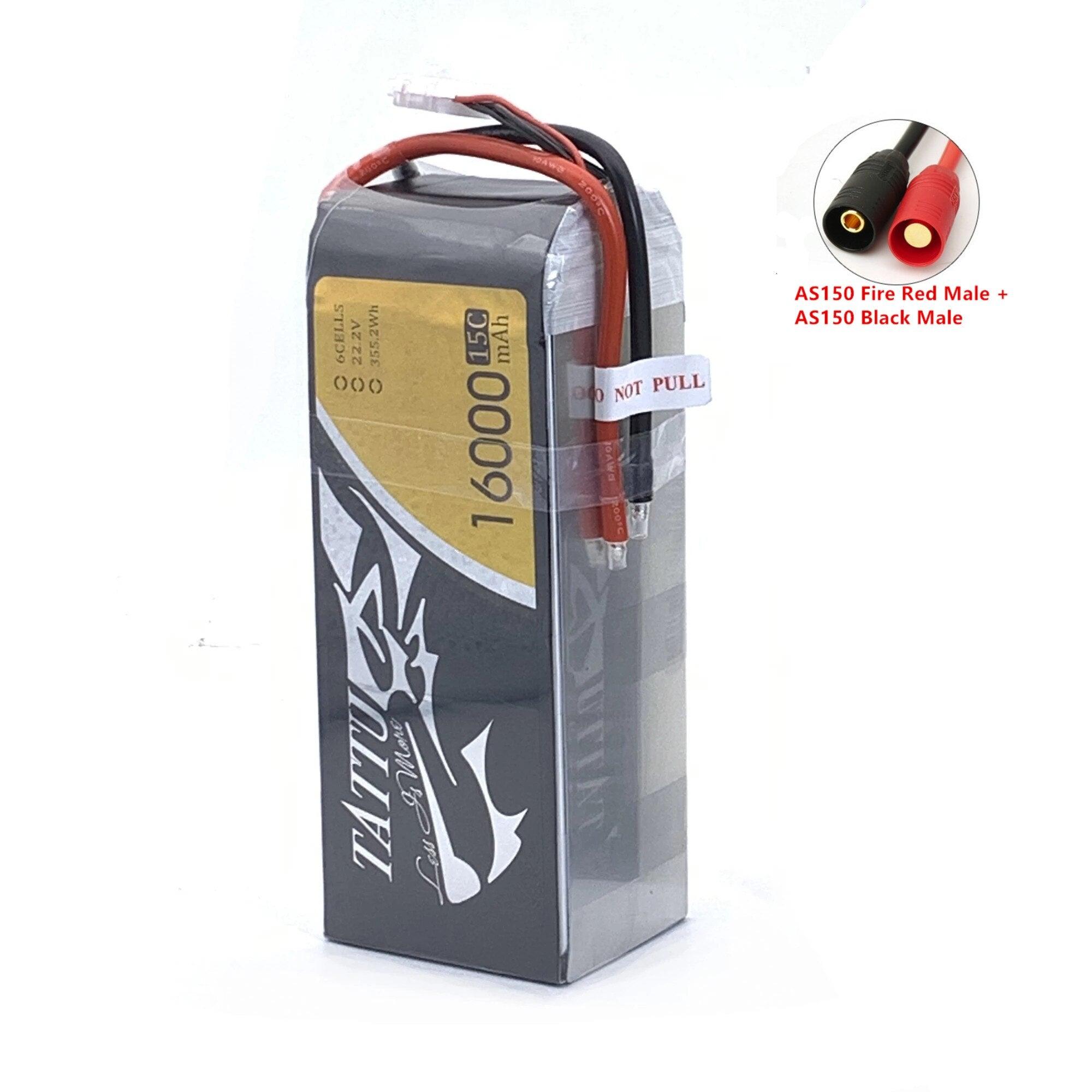 Original TATTU 16000mAh 22.2V 6S LiPO Battery 15C for Big Load Multirotor FPV Drone Hexacopter Octocopter  Agriculture Drone Battery - Image 5
