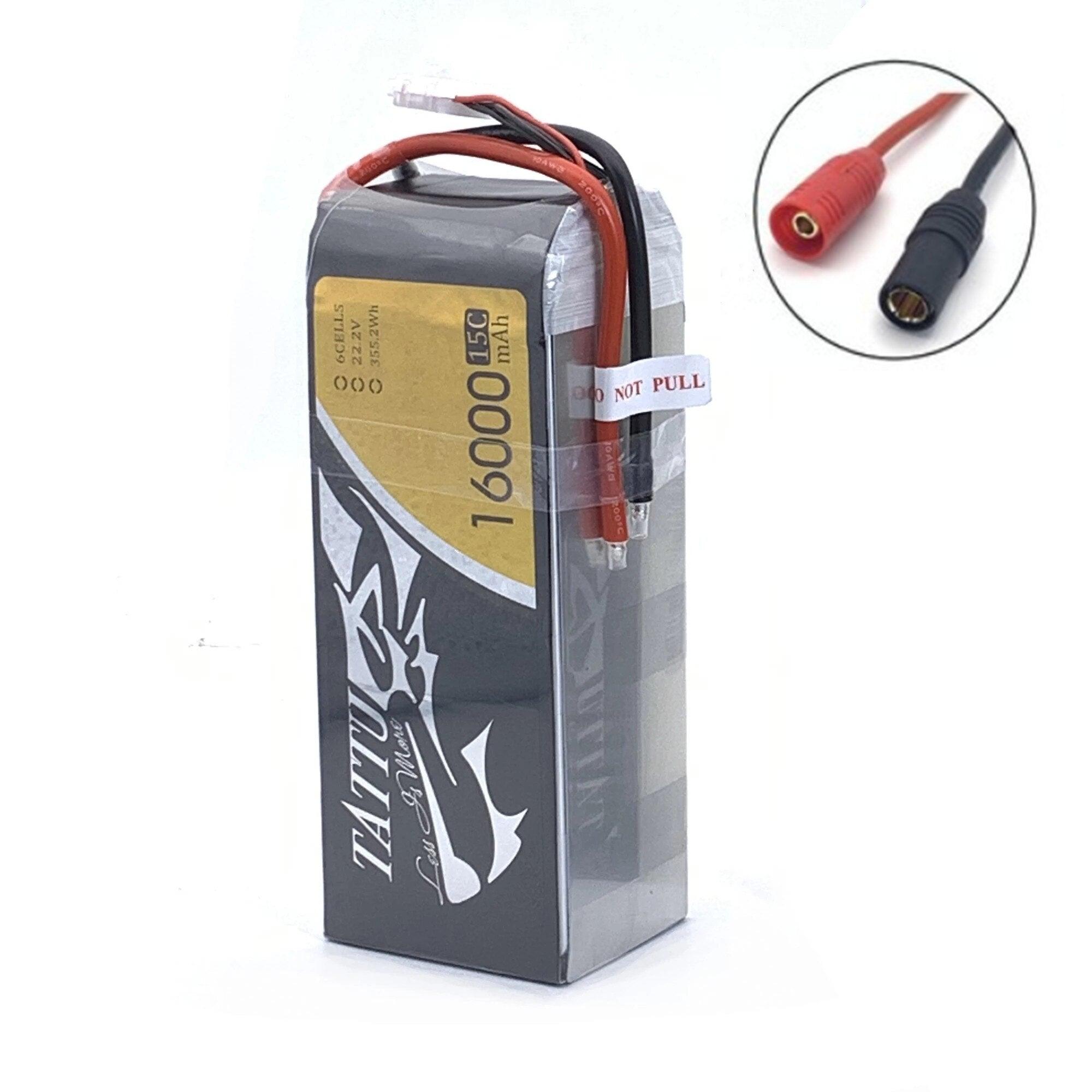 Original TATTU 16000mAh 22.2V 6S LiPO Battery 15C for Big Load Multirotor FPV Drone Hexacopter Octocopter  Agriculture Drone Battery - Image 3