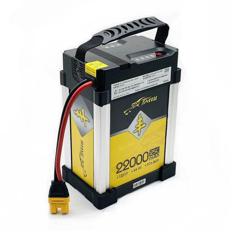 TATTU 44.4V 22000mAh 25C 12S Lithium Polymer Rechargeable Battery lipo battery for DIY RC Drone UAV model Agriculture Drone Battery 1 TATTU 44.4V 22000mAh 25C 12S Lithium Polymer Rechargeable Battery lipo battery for DIY RC Drone UAV model Agriculture Drone Battery