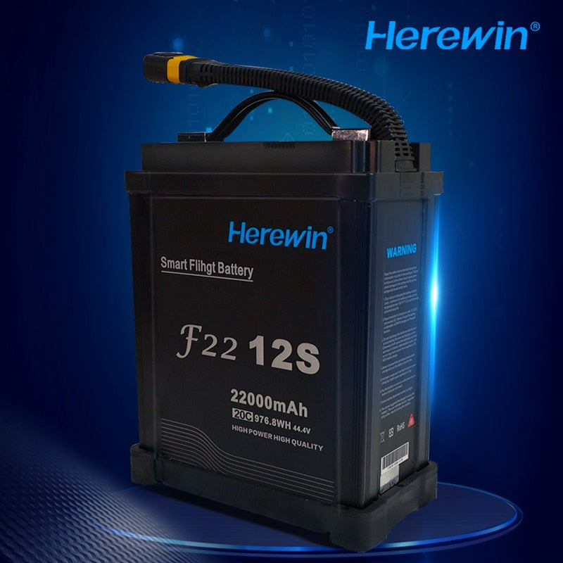 Herewin 44.4V 12S 14S 22000mAh 20C Agriculture Drone Battery -  Lithium Polymer Rechargeable Battery Lipo Battery for Agriculture Drone UAV - Image 4