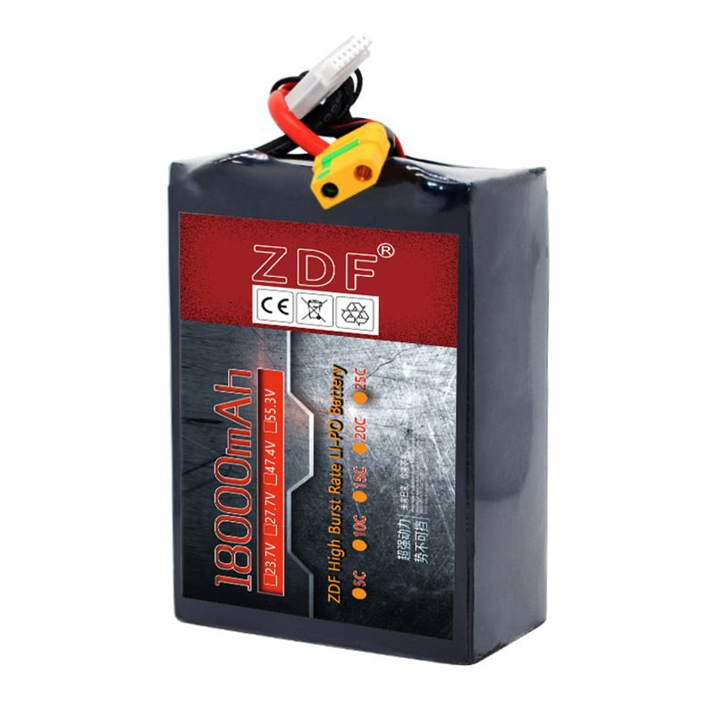 ZDF High Capacity 6S 7S 12S 14S 22S 23.7V 27.7V 47.4V 55.3V 18000mah 20000mah 24000mah solid state high density battery pack for UAV Agriculture Drone Battery