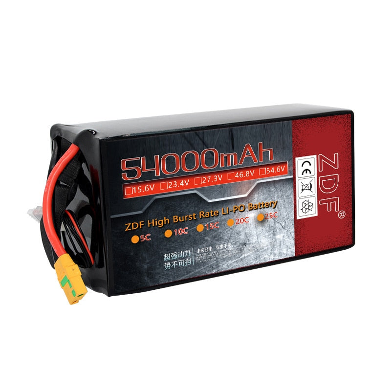 ZDF High Capacity 6S 12S 14S 3.95V Max 4.45V LiHv solid state high density 54ah52ah44ah38ah35ah32ah Battery for Long Endurance Drone Agriculture Drone Battery 1 ZDF High Capacity 6S 12S 14S 3.95V Max 4.45V LiHv solid state high density 54ah52ah44ah38ah35ah32ah Battery for Long Endurance Drone Agriculture Drone Battery