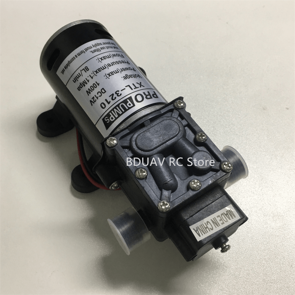 1PCS 8L DC12V 100 W Brush Water Pump Micro Electric Diaphragm Pump for Agriculture Drone XTL 3210 6 1PCS 8L DC12V 100 W Brush Water Pump Micro Electric Diaphragm Pump for Agriculture Drone XTL 3210 - صورة 1PCS 8L DC12V 100 W Brush Water Pump Micro Electric Diaphragm Pump for Agriculture Drone XTL 3210 - صورة 6