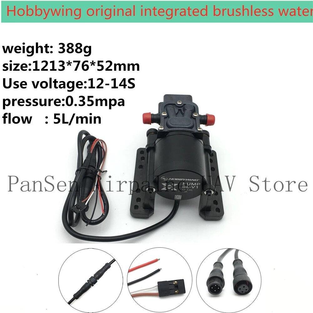 Hobbywing Combo Pump 5L Brushless Water Pump 10A 12S 14S V1 Sprayer Diaphragm Pump for Plant Agriculture UAV Drone 4 Hobbywing Combo Pump 5L Brushless Water Pump 10A 12S 14S V1 Sprayer Diaphragm Pump for Plant Agriculture UAV Drone - صورة Hobbywing Combo Pump 5L Brushless Water Pump 10A 12S 14S V1 Sprayer Diaphragm Pump for Plant Agriculture UAV Drone - صورة 4