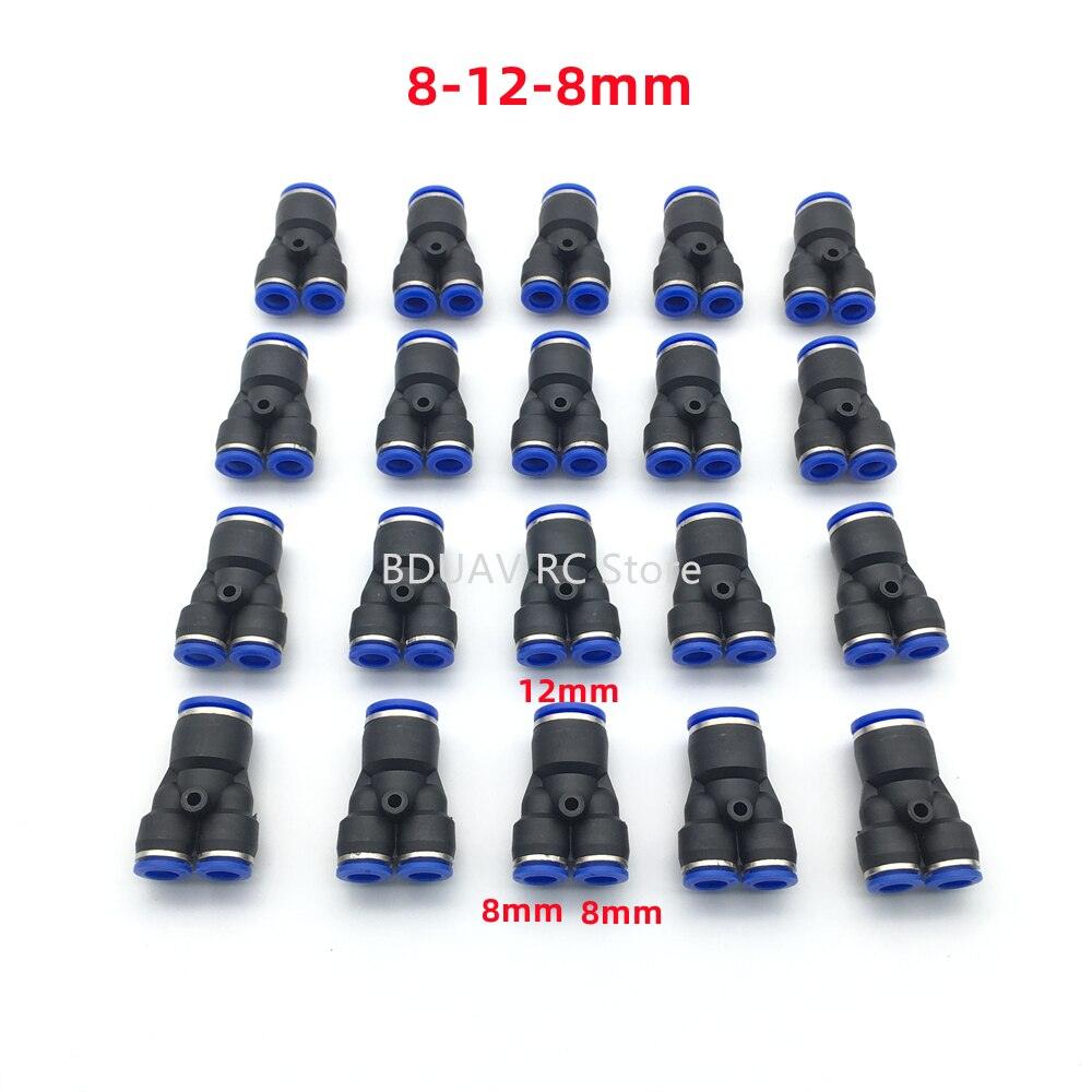 Y-type Trachea Quick Connector - 20pcs 8mm 12mm Y-type tee/trachea quick connector for agricultural plant protection drone Agriculture Drone Accessories 4 Y-type Trachea Quick Connector - 20pcs 8mm 12mm Y-type tee/trachea quick connector for agricultural plant protection drone Agriculture Drone Accessories - Image 4