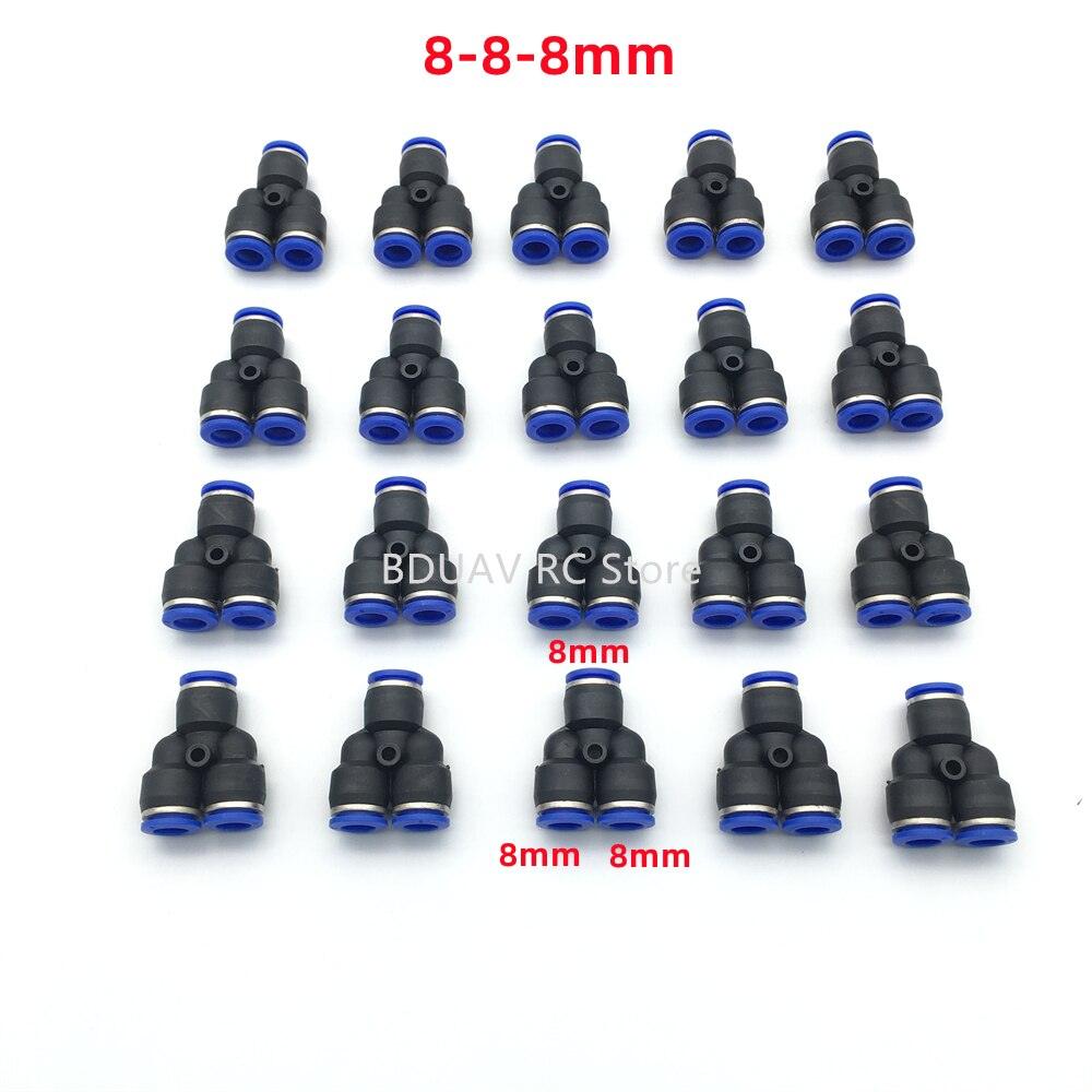 Y-type Trachea Quick Connector - 20pcs 8mm 12mm Y-type tee/trachea quick connector for agricultural plant protection drone Agriculture Drone Accessories 2 Y-type Trachea Quick Connector - 20pcs 8mm 12mm Y-type tee/trachea quick connector for agricultural plant protection drone Agriculture Drone Accessories - Image 2