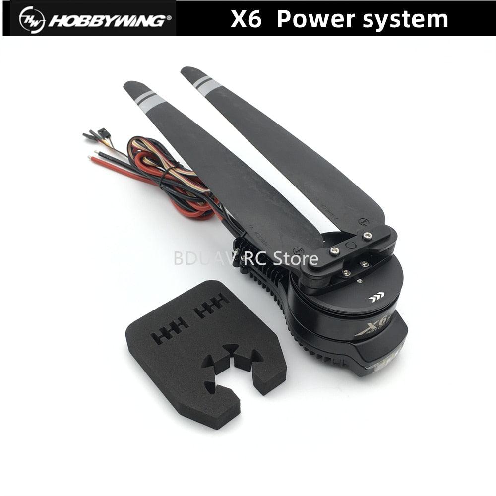 Hobbywing X6 Power System - 1set  Original for 10KG 10L EFT E610P Agriculture Drone motor ESC propeller and 30mm tube adapter — изображение 3