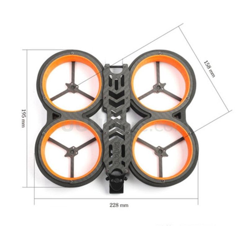 Diatone MX-C Taycan CineWhoop Frame - 158mnm 3inch FPV Whoop Carbon Fiber Frame Kit for RC FPV Racing Drone Multi-Rotor 3 Diatone MX-C Taycan CineWhoop Frame - 158mnm 3inch FPV Whoop Carbon Fiber Frame Kit for RC FPV Racing Drone Multi-Rotor — изображение 3