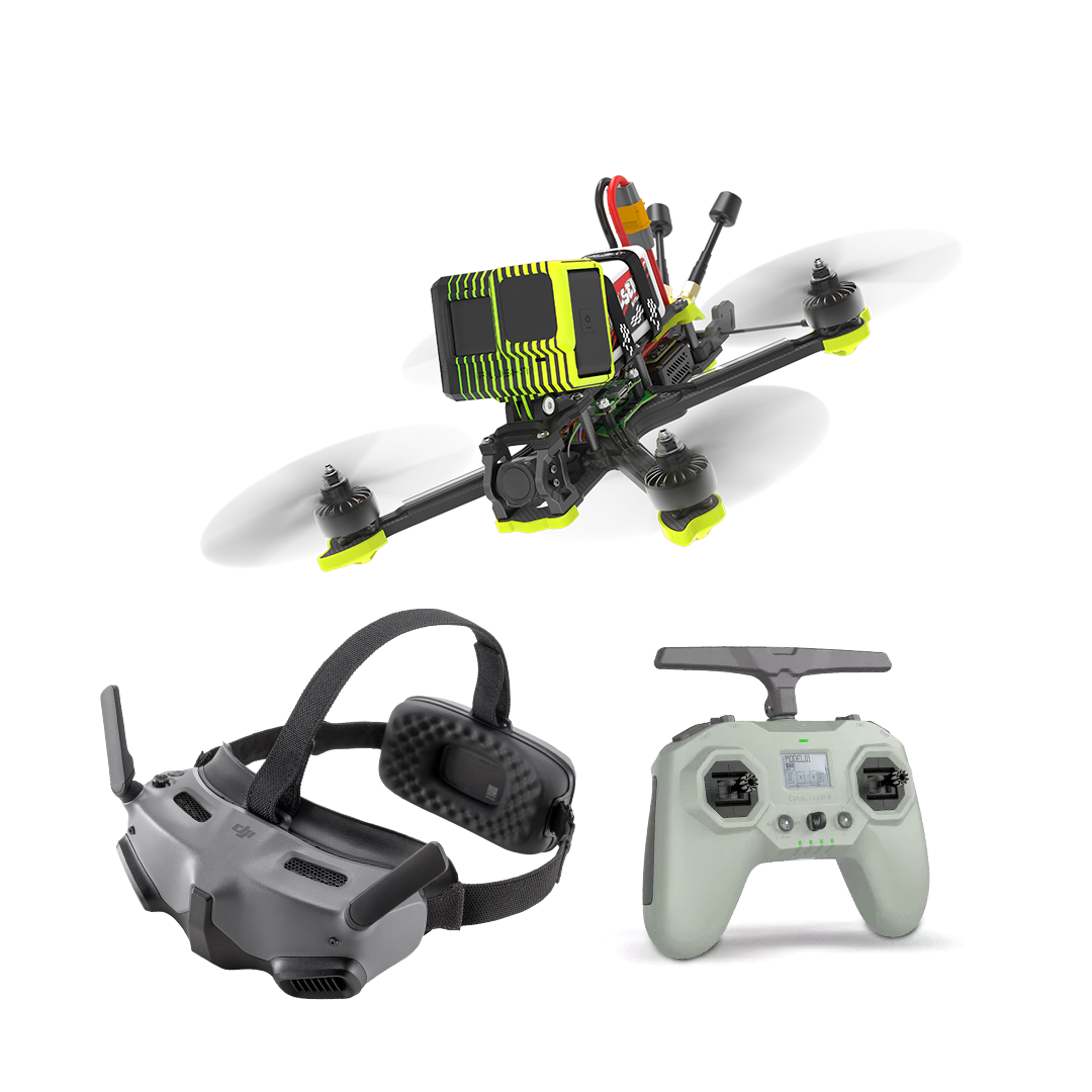 iFlight iH3 O3 4S HD RTF - DJI Goggles Integra+ Commando 8 ELRS Radio DJI O3 Air Unit XING 1504 3100KV motors