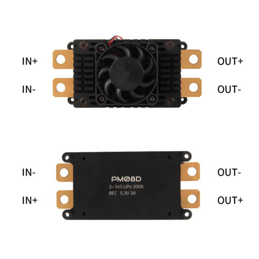 Holybro PM08D Power Module (14S, 200A) 5.2V Digital Power Module Compatible With Pixhawk 5X/6X FMUv5x/6x Autopilot — изображение 5