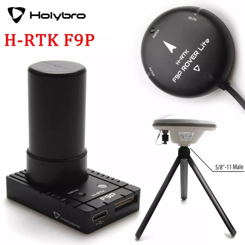 Holybro H-RTK F9P Rover Lite | H-RTK F9P Helical | H-RTK F9P Base GNSS GLONASS Galileo BeiDou for RC Pixhawk Flight Controller 2 Holybro H-RTK F9P Rover Lite | H-RTK F9P Helical | H-RTK F9P Base GNSS GLONASS Galileo BeiDou for RC Pixhawk Flight Controller — изображение 2