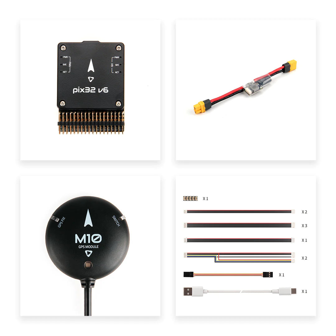 Holybro Pix32 v6 Flight Controller - Based STM32H743 FC Module Standard Set Mini Set With M8N/M9N/M10 GPS 11 Holybro Pix32 v6 Flight Controller - Based STM32H743 FC Module Standard Set Mini Set With M8N/M9N/M10 GPS — изображение 11