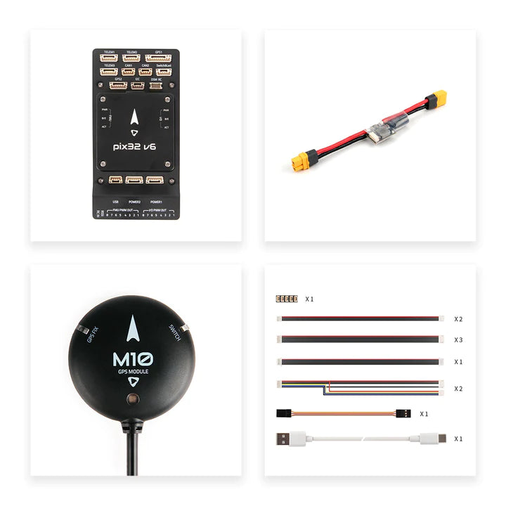 Holybro Pix32 v6 Flight Controller - Based STM32H743 FC Module Standard Set Mini Set With M8N/M9N/M10 GPS 8 Holybro Pix32 v6 Flight Controller - Based STM32H743 FC Module Standard Set Mini Set With M8N/M9N/M10 GPS — изображение 8