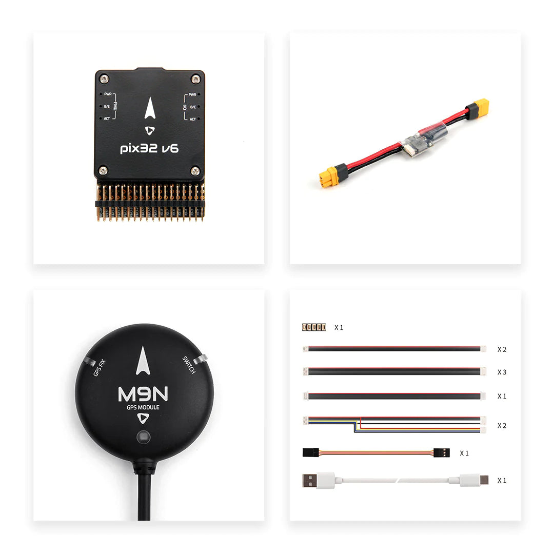 Holybro Pix32 v6 Flight Controller - Based STM32H743 FC Module Standard Set Mini Set With M8N/M9N/M10 GPS 2 Holybro Pix32 v6 Flight Controller - Based STM32H743 FC Module Standard Set Mini Set With M8N/M9N/M10 GPS — изображение 2