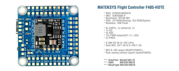 MATEK Mateksys FLIGHT CONTROLLER F405-HDTE - Bild 3