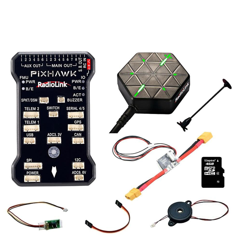 Radiolink Pixhawk PIX PX4 Flight Controller - 32bit STM32F427 With GPS Holder M8N GPS Buzzer 4G SD Card Telemetry Module Mounting 1 Radiolink Pixhawk PIX PX4 Flight Controller - 32bit STM32F427 With GPS Holder M8N GPS Buzzer 4G SD Card Telemetry Module Mounting