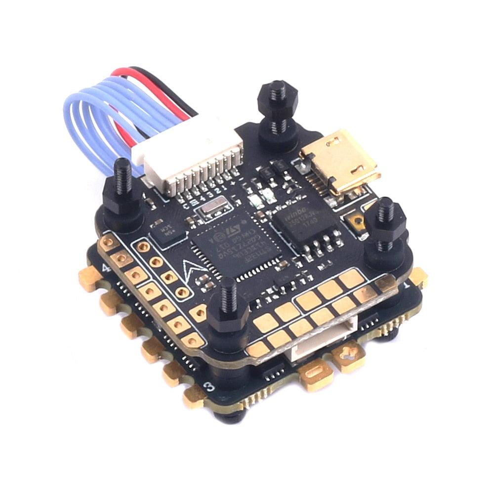 Skystars F411 Mini HD Flight Controller Stack - 20x20mm Ko40 40A 3-6S ESC Stack for Betaflight RC Drone FPV Racing