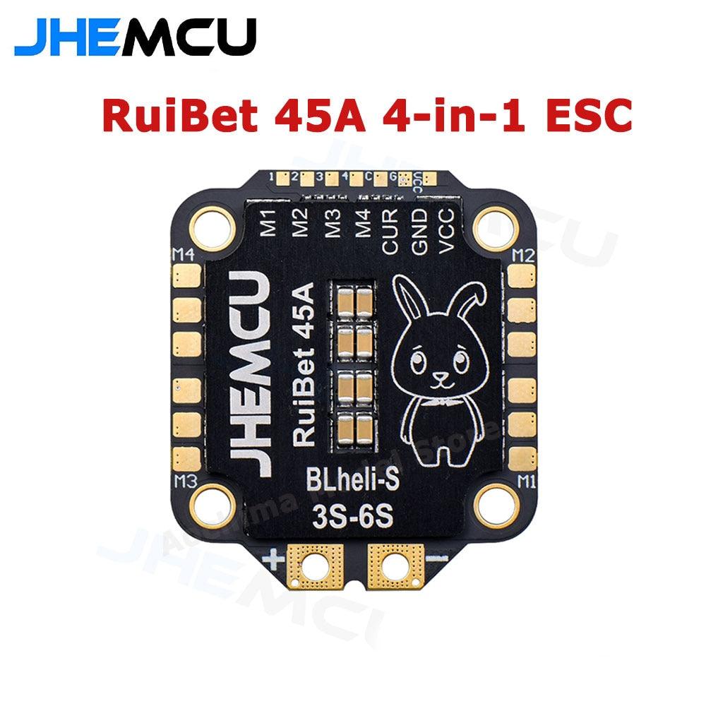 FPV Flight Controller Stack - JHEMCU RuiBet 45A/55A BLHELI_S Dshot600 3-6S Brushless 4in1 ESC 30X30mm for FPV Freestyle Flight Controller Stack DIY Parts 2 FPV Flight Controller Stack - JHEMCU RuiBet 45A/55A BLHELI_S Dshot600 3-6S Brushless 4in1 ESC 30X30mm for FPV Freestyle Flight Controller Stack DIY Parts — изображение 2