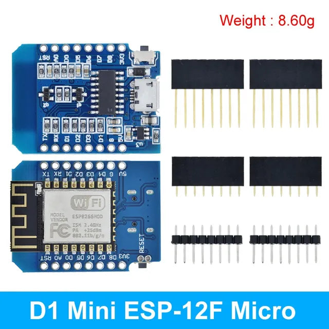 D1 Mini TYPE-C/MICRO ESP8266 ESP-12F CH340G V2 USB D1 Mini WIFI Development Board D1 Mini NodeMCU Lua IOT Board 3.3V With Pins — изображение 16