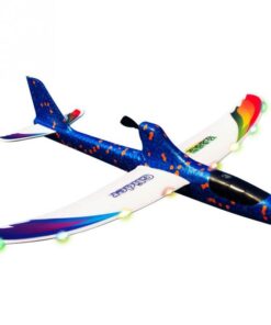 Hand Throwing Airplane Model - DIY Gift Glider RC For Children Kids Educational Toy Capacitor Electric Foam Launch With Light