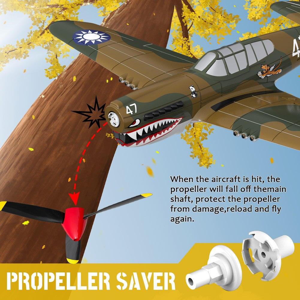 P-40 RC Aircraft P40 Fighter RC Plane - 400mm Wingspan 4CH 6-Axis Gyro One-Key U-Turn Aerobatic RTF RC Airplane Outdoor Toys 6 P-40 RC Aircraft P40 Fighter RC Plane - 400mm Wingspan 4CH 6-Axis Gyro One-Key U-Turn Aerobatic RTF RC Airplane Outdoor Toys - Image 6