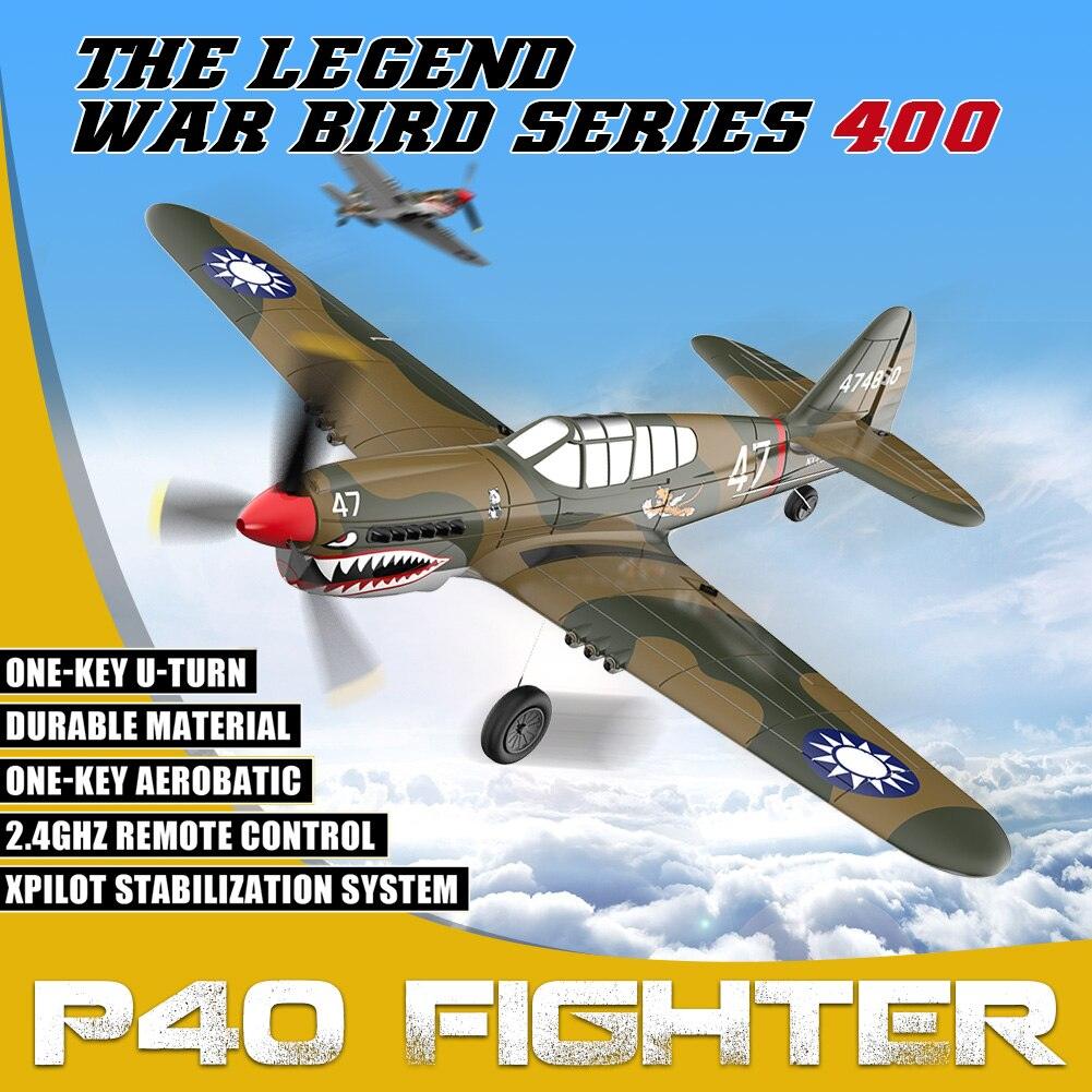 P-40 RC Aircraft P40 Fighter RC Plane - 400mm Wingspan 4CH 6-Axis Gyro One-Key U-Turn Aerobatic RTF RC Airplane Outdoor Toys 4 P-40 RC Aircraft P40 Fighter RC Plane - 400mm Wingspan 4CH 6-Axis Gyro One-Key U-Turn Aerobatic RTF RC Airplane Outdoor Toys - Image 4