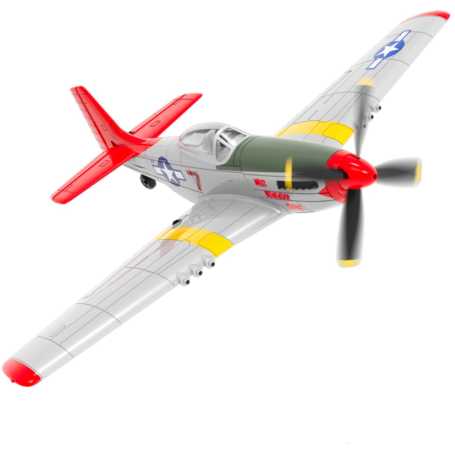 P51D RC Airplane - 2-Ch/4-Ch One-key Aerobatic RC Plane RTF Mustang Aircraft W/Xpilot Stabilization System (761-5 RTF) 2 P51D RC Airplane - 2-Ch/4-Ch One-key Aerobatic RC Plane RTF Mustang Aircraft W/Xpilot Stabilization System (761-5 RTF) — изображение 2