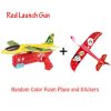 Airplane Launcher Toy - Foam Plane 10M Launcher Catapult Airplane Gun Toy Children Outdoor Game Bubble Model Shooting Fly Roundabout Toys — изображение 3